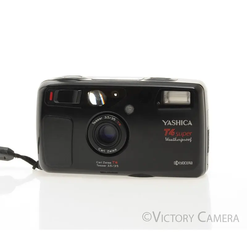Yashica T4 Super Weatherproof 35mm Film Point & Shoot w/ WLF  [EXC+]