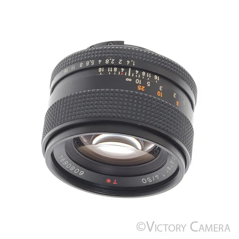 Zeiss Planar 50mm 1.4 T* Standard Lens for Contax C/Y Mount -Read- [EXC]
