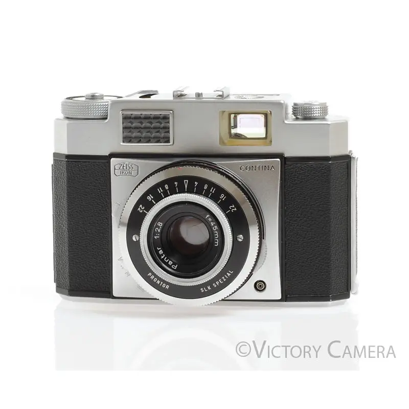 Zeiss Ikon Contina 35mm Camera w/ 45mm f2.8 Lens -Jammed, As is-