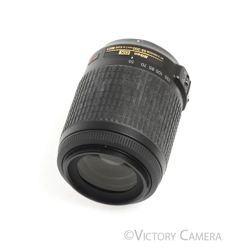 Nikon Nikkor AF-S 55-200mm f4-5.6 G ED DX VR Telephoto Zoom Lens -Clean - [EXC+]