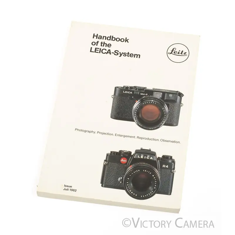 Handbook of the Leica System Juli (July) 1982 Issue Catalog / Book [EXC]