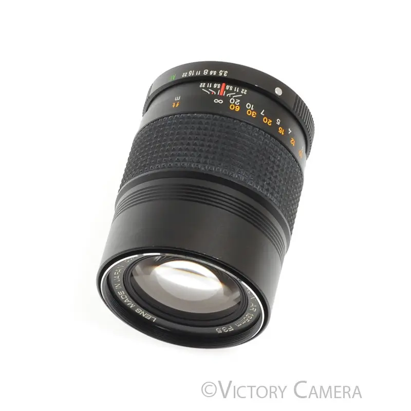 Konica Hexanon AR 135mm f3.5 Manual Focus Lens w/ Case [EXC+]
