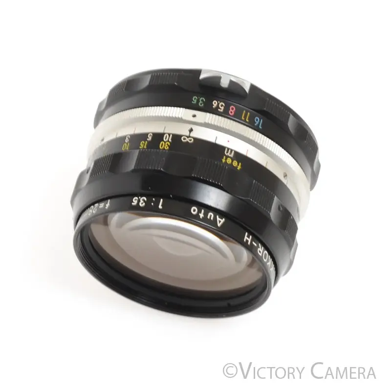 Nikon Nikkor-H 2.8cm 28mm f3.5 non-AI Wide Angle Lens  [EXC]