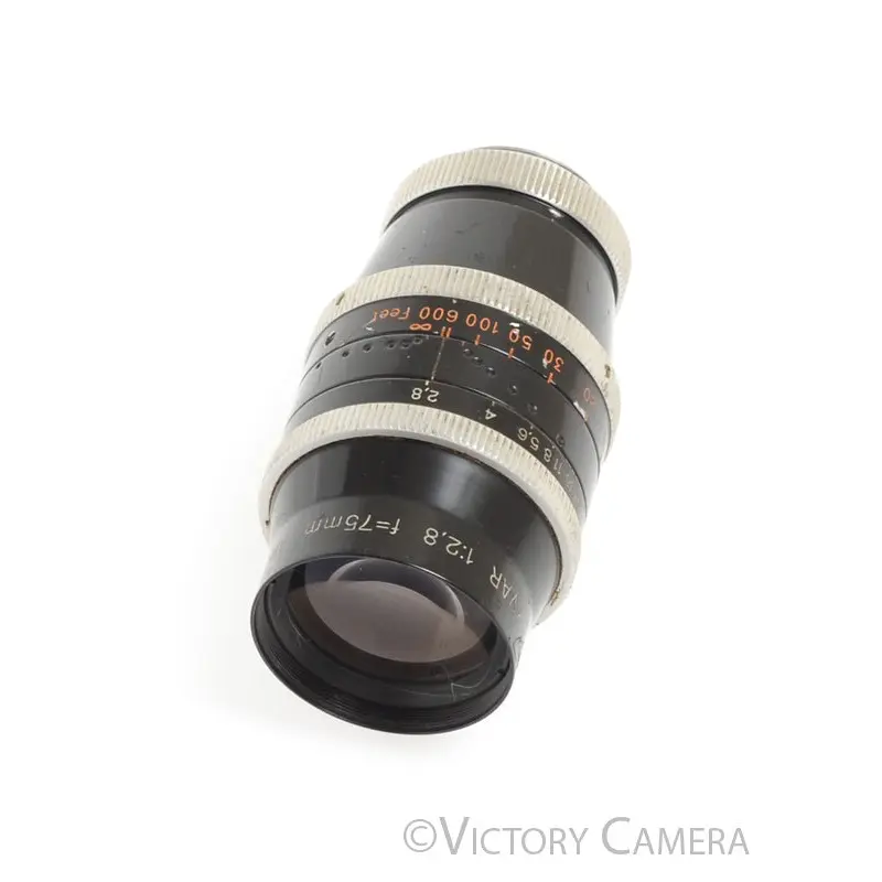 Kern-Paillard YVAR 75mm f2.8 AR C Mount Cine Lens [EXC-]