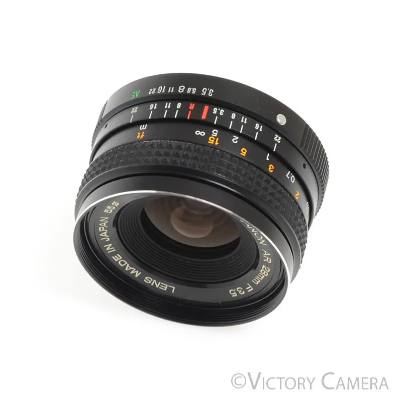 Konica Hexar AR 28mm f3.5 Manual Focus Wide Angle Prime Lens  [MINT-]