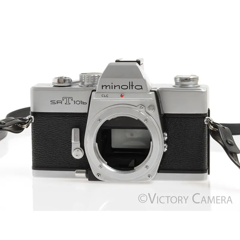 Minolta SRT101b SRT 101b Camera Body -No Meter, Working Bargain, New Seals- [BAR]