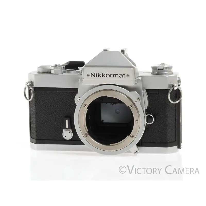 Nikon Nikkormat FT-2 FT2 Chrome 35mm Film Camera Body [EXC-]