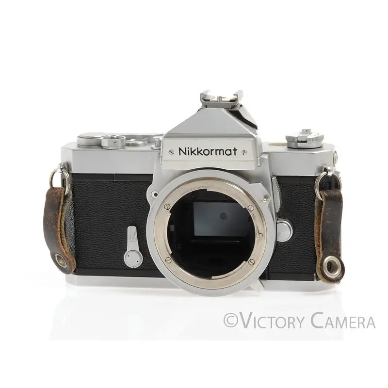 Nikon Nikkormat FT-N FTN Chrome 35mm Film Camera Body -Good Seals- [EXC]