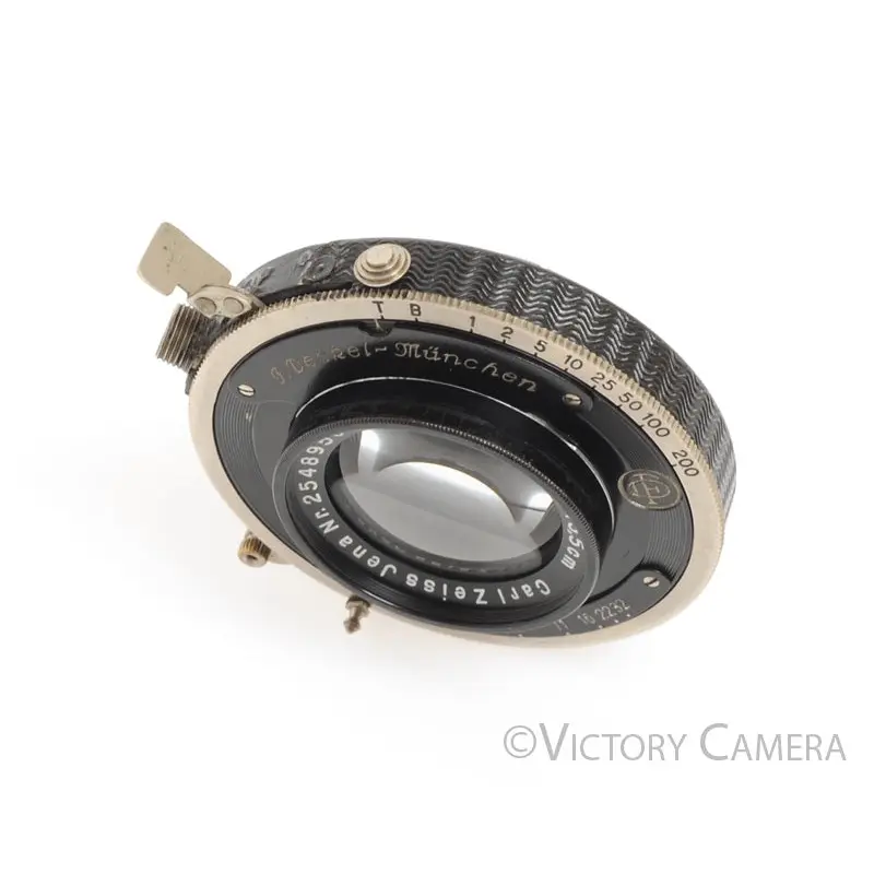 Zeiss Tessar 13.5cm 135mm f4.5 4x5 View Camera Lens -Clean, Strong Shutter- [EXC]