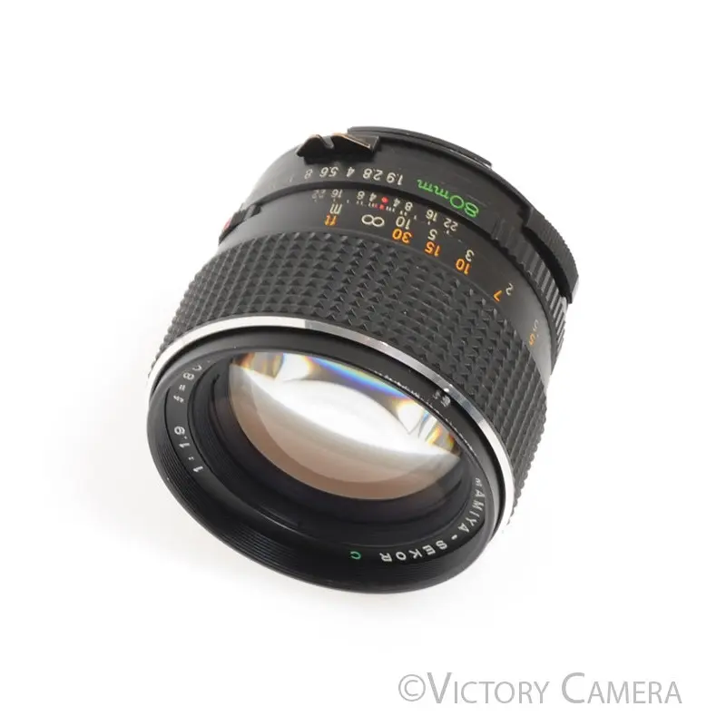 Mamiya 645 m645 Super / Pro / TL 80mm f1.9 C Fast Lens -Declicked for Video- [EXC]