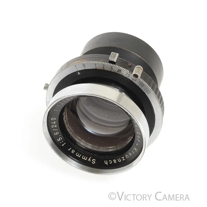 Schneider Symmar 240mm f5.6 Large Format 5x7 Lens in Compur 2 Shutter [EXC-]