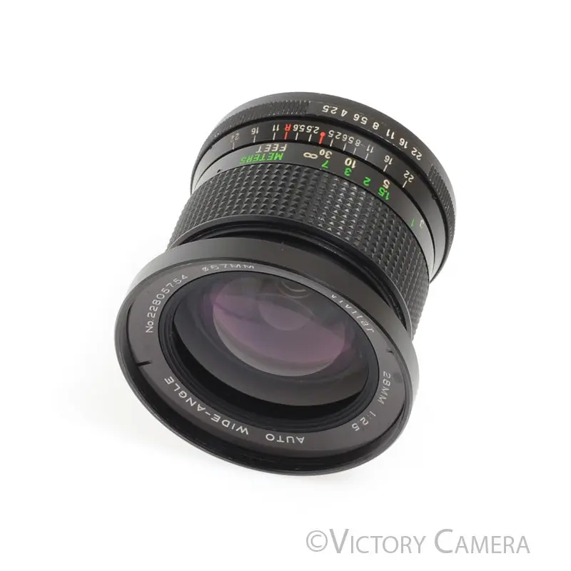 Vivitar 28mm F2.5 Auto Wide-Angle Prime Lens for Pentax K Mount  [EXC+]