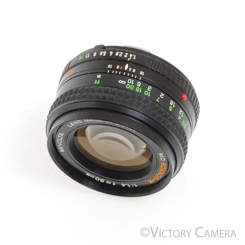 Minolta MD Rokkor-X 50mm f1.4 Manual Focus Prime Lens [EXC]