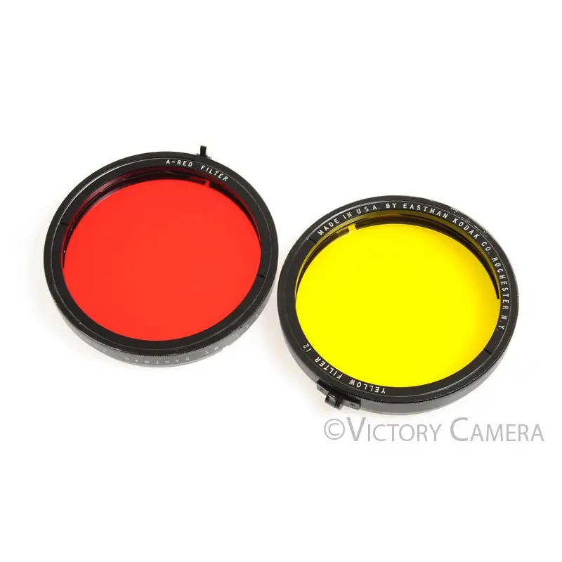 US Army Air Corps Filter Unit Lens A-6 Red & Yellow Kodak Filters [EXC]