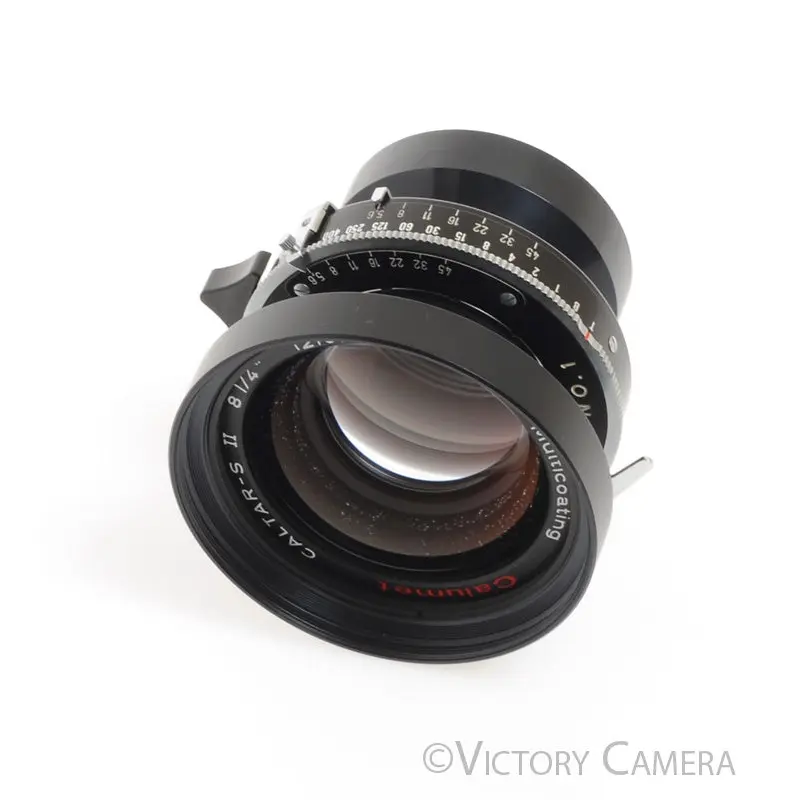 Calumet Caltar-S II 210mm f5.6 MC 4x5 View Camera Lens in Copal 1 Shutter [EXC-]