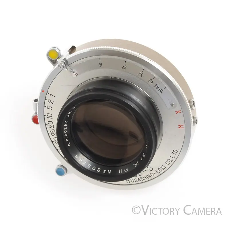 Goerz Red Dot Artar 24" F11View Camera Lens in Shutter [EXC+]