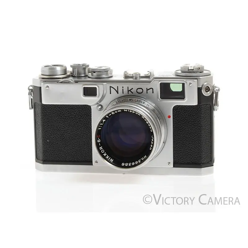 Nikon S2 Rangefinder Camera w/ Nikkor-S.C. 5cm F1.4 Lens [Good]