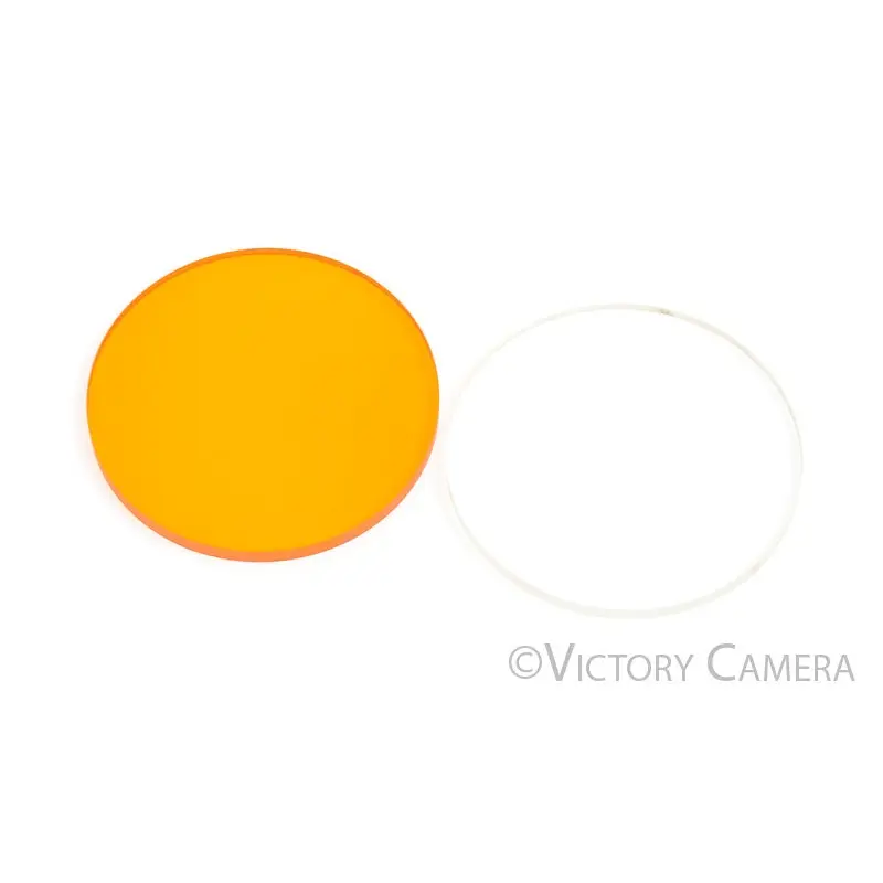 Rare Orange and Clear Filters for Graflex K-21 Camera [Good]