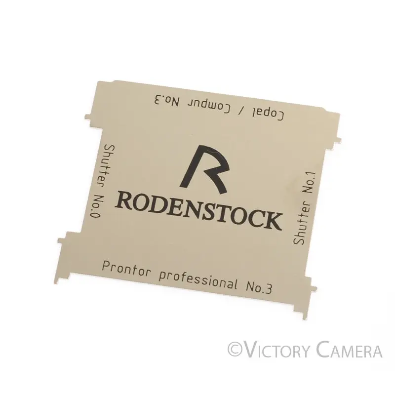 Rodenstock Genuine Lens Wrench for Compur, Copal, Prontor 0, 1, & 3 Shutters - [MINT-]