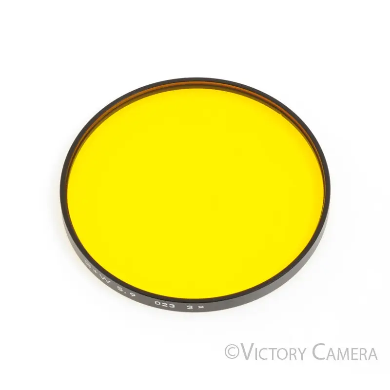 B+W Series 9 Dark Yellow Coated Filter 029 3x for Black & White [MINT]