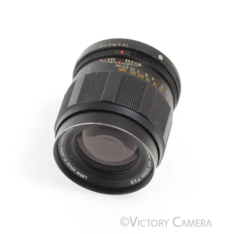Konica Hexanon AR 100mm f2.8 Telephoto Prime Lens -Clean Glass- [EXC]