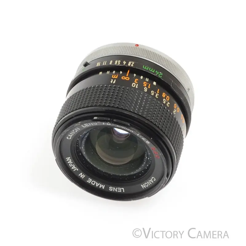 Canon FD 24mm f2.8 S.S.C Manual Focus Wide Angle Lens -Small Fungus- [BAR]