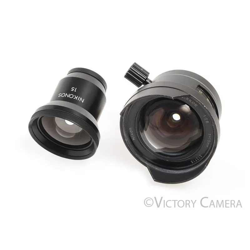 Nikon UW-Nikkor 15mm f2.8 Underwater Wide Angle Lens w/ Finder [EXC]