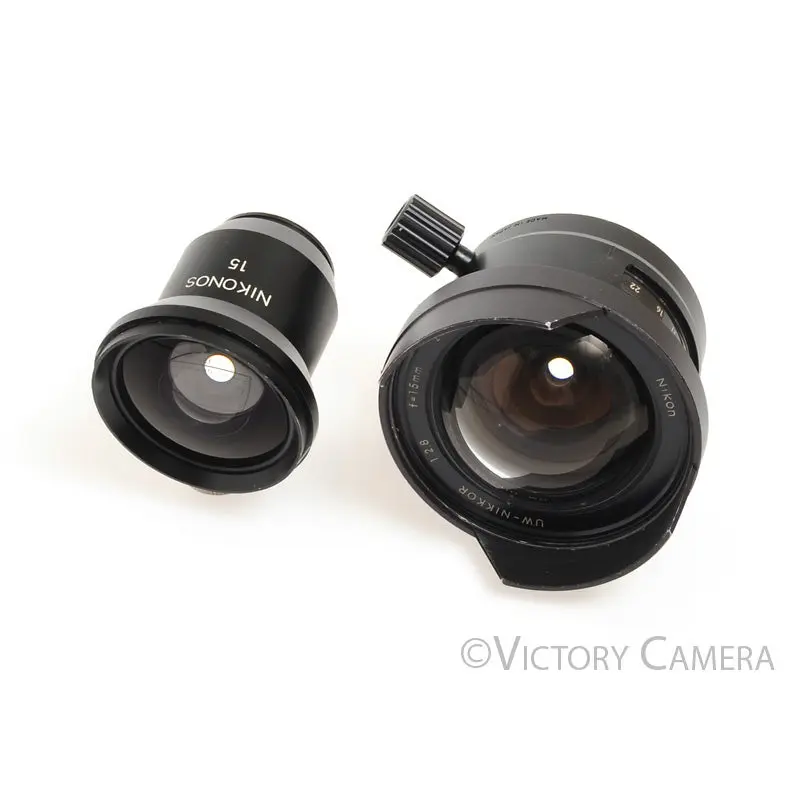 Nikon UW-Nikkor 15mm f2.8 Underwater Wide Angle Lens w/ Finder [Good]