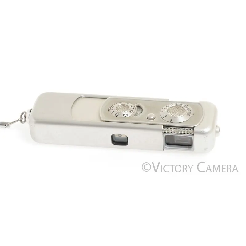 Minox III Chrome Subminiature Spy Camera With Case and Chain [EXC+]