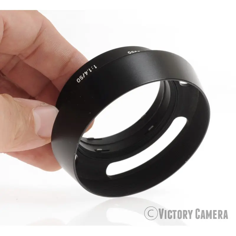 Leica 12586 Metal Windowed Lens Shade / Hood for Summilux 50mm f1.4 [EXC]
