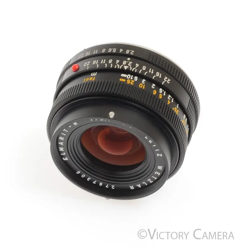 Leica Elmarit-R 35mm f2.8 3 Cam Wide Angle Lens for R Mount w/ Box -Slight Haze- [Good]