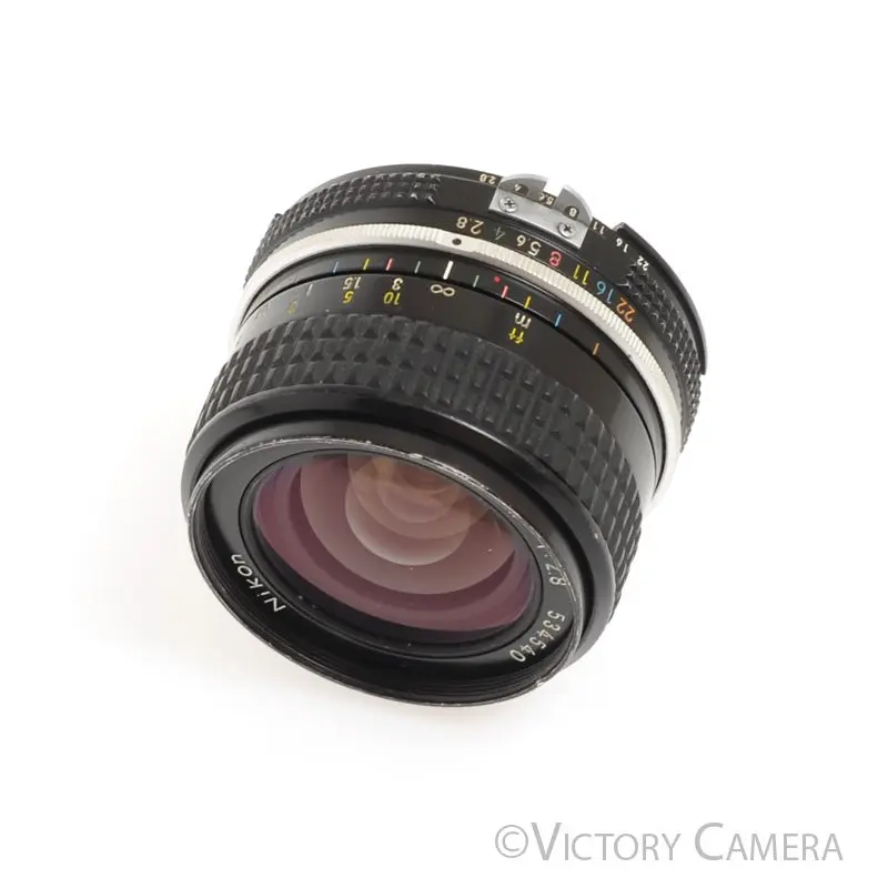 Nikon Nikkor 24mm f2.8 AI Wide Angle Prime Lens -Small Marks- [Good]
