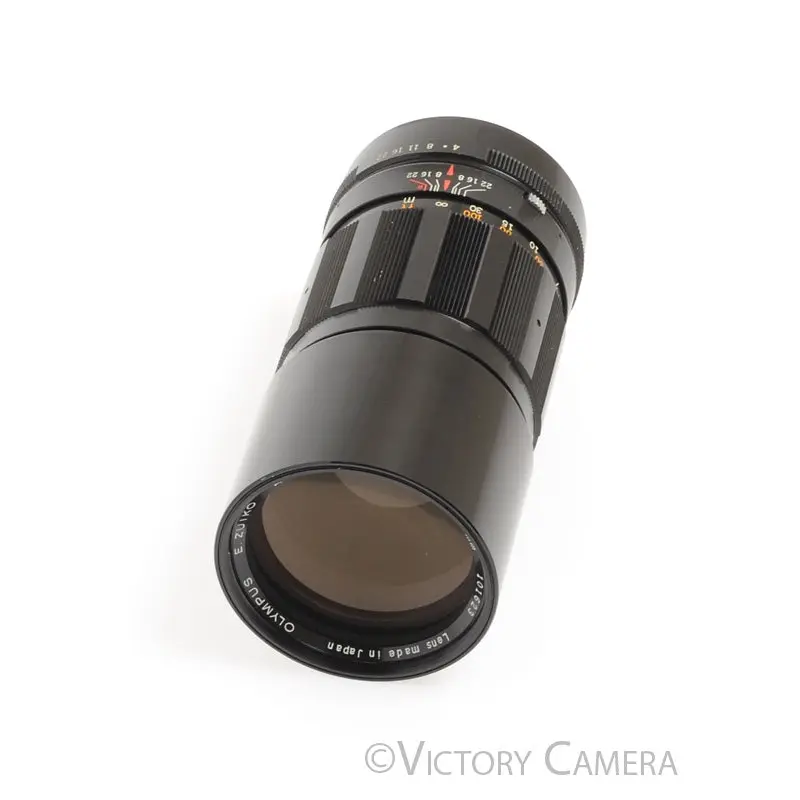 Olympus v. Rare 200mm f4 E. Zuiko Lens for FTL M42 Screw Mount [EXC+]
