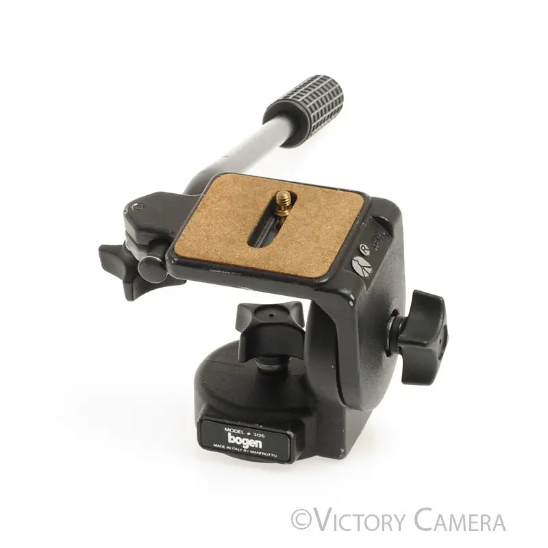 Bogen Manfrotto Pan Tilt Tripod Head Model # 3126 [EXC]
