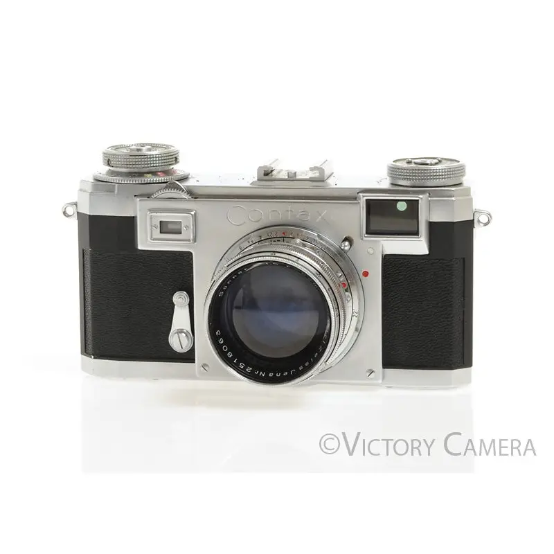 Contax IIa Rangefinder Camera w/ 5cm 50mm f1.5 Sonnar -Clean and Working- [EXC+]