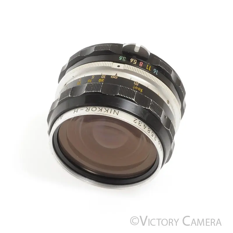 Nikon Nikkor-H 2.8cm 28mm f3.5 non-AI Wide Angle Lens [EXC+]