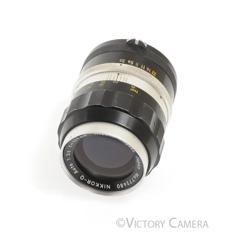 Nikor Nikkor-Q Auto 13.5cm 135mm f3.5 Non-AI Telephoto Lens [EXC]