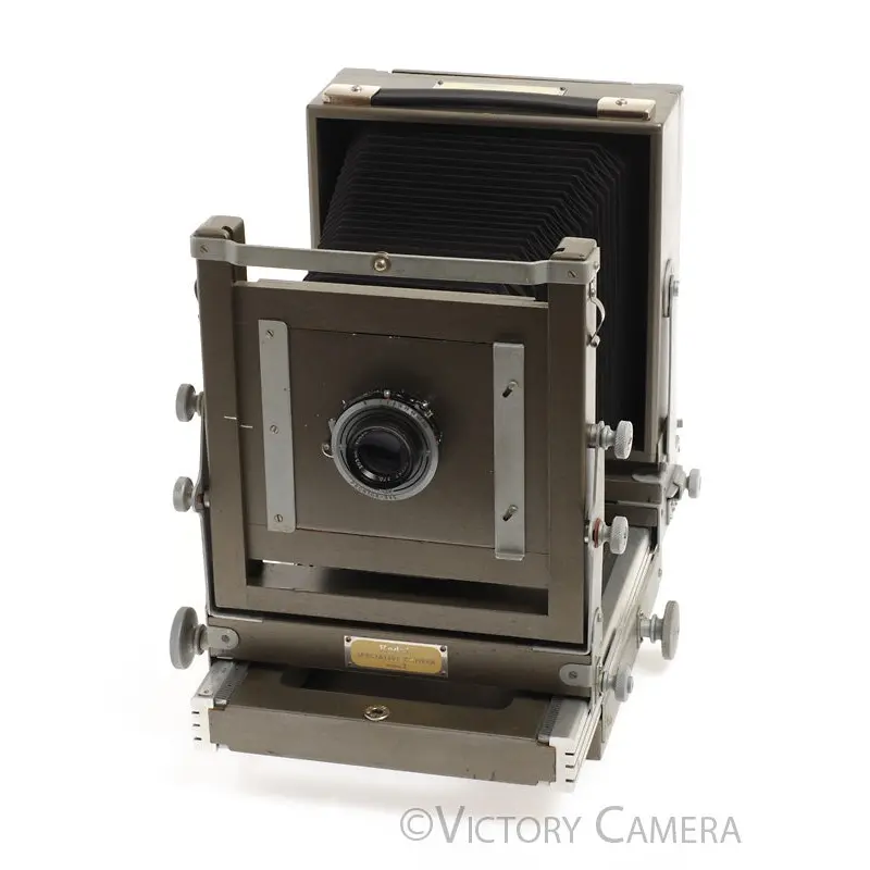 Rare Kodak Specialist Mod. 2 5x7 Gray Wooden Field Camera w/ Ektar 203mm [EXC+]