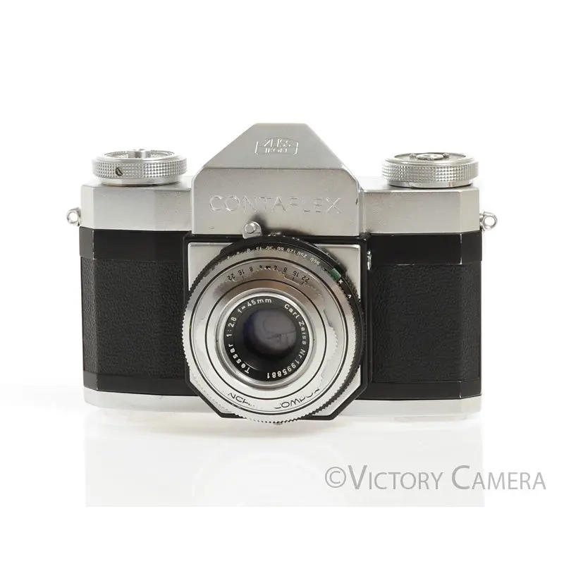 Zeiss Contaflex  35mm Camera w/ 45mm f2.8 Lens -Looks Good, Needs CLA- [AS-IS]