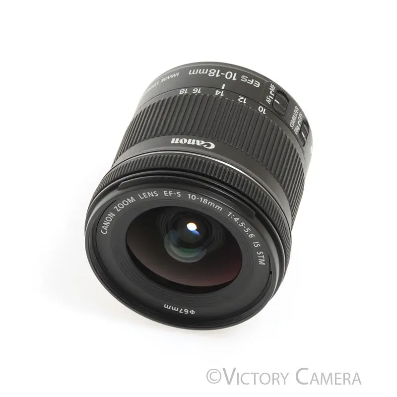 Canon EF-S 10-18mm f4.5-5.6 IS STM Wide Angle Zoom Lens [EXC+]