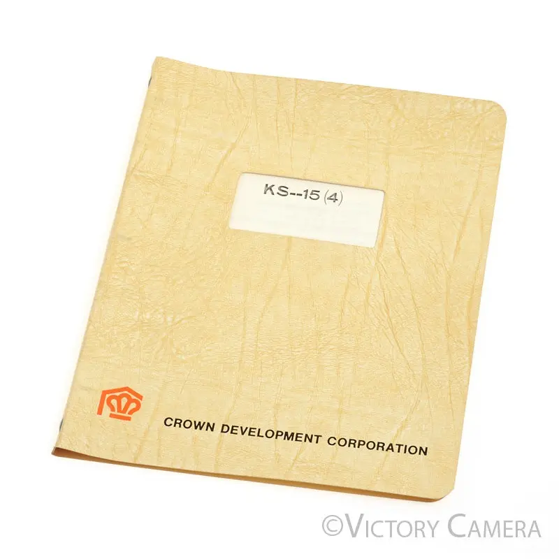 Leica KS--15(4) (M2R) Repair Training Manual Crown Development  -The Real Book!- [EXC+]