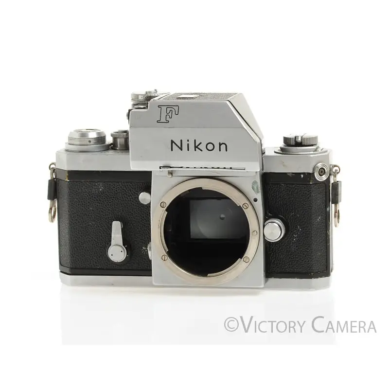 Nikon F Chrome Camera Body -Prism Meter Not Working- [EXC-]