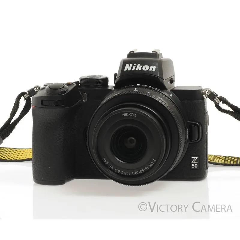 Nikon Z50 20.9MP Mirrorless Camera w/ 16-50mm Zoom Lens + 2 Batteries [EXC+]