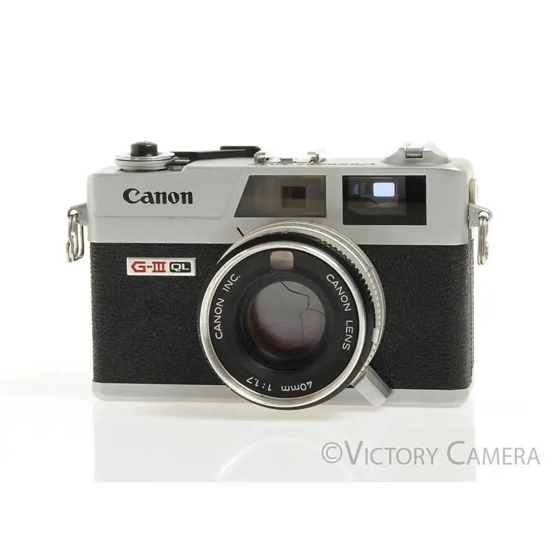 Canonet QL17 QL-17 GIII 35mm Rangefinder Camera w/ 40mm f1.7 Lens -New Seals- [Good]