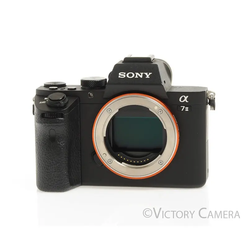 Sony A7II 24.3MP Full Frame Mirrorless Digital Camera Body w/ 2 Bats -Low Shots- [EXC+]