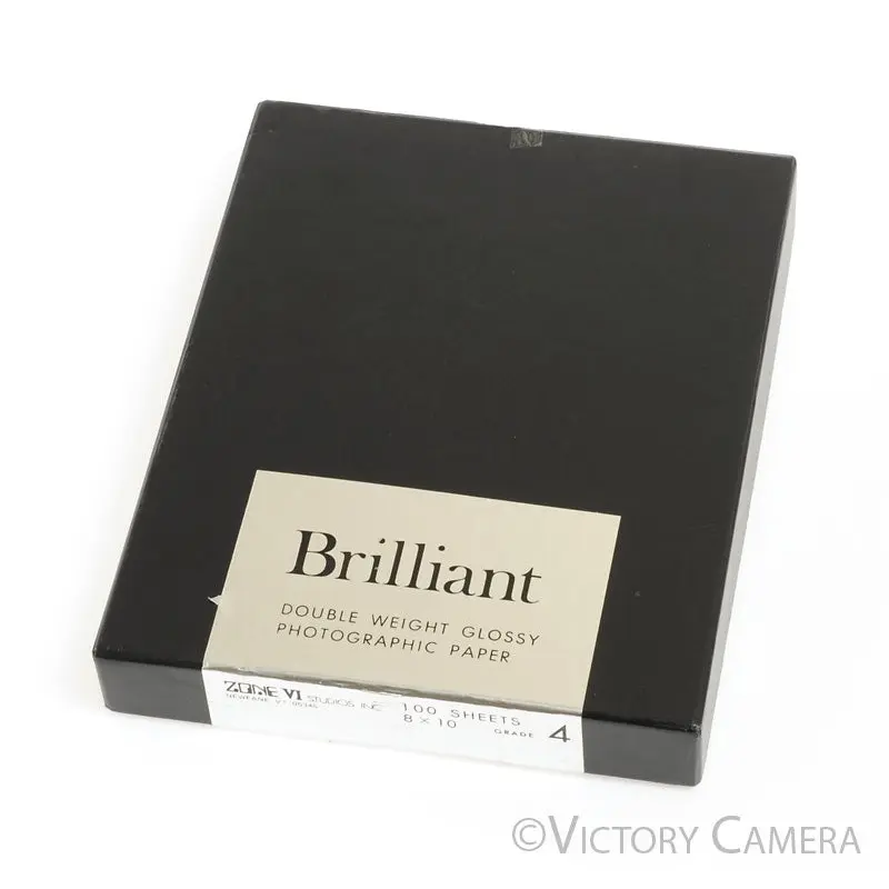 Zone VI Brilliant 8x10 #4 Graded B&W Photo Paper 75 Sheets -Partial, Cold Stored- [EXC]