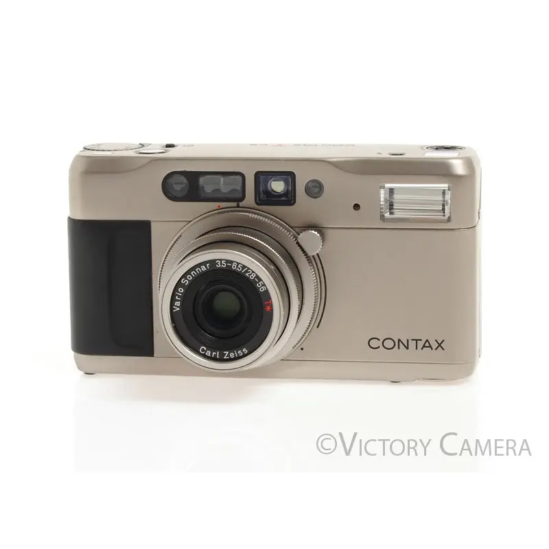 Contax TVS T VS Titanium Camera w/ Vario Sonnar 28-56mm T* Lens [EXC+]