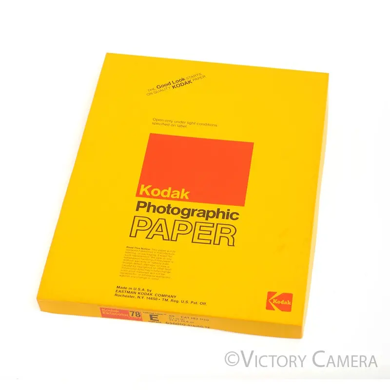 Kodak Ektacolor 78 Color Printing Paper 50 Sheets 11x-Sealed, Cold Stored- [EXC]