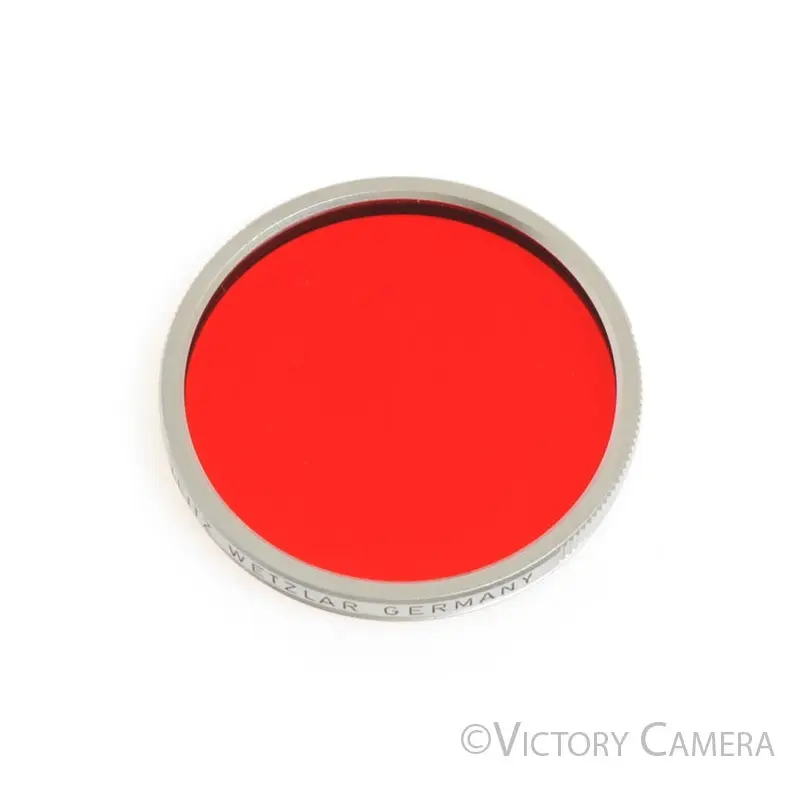 Leica Leitz E43 Red Chrome Filter w/ Case #13191 XGPOO for 50mm Summilux -- [MINT]
