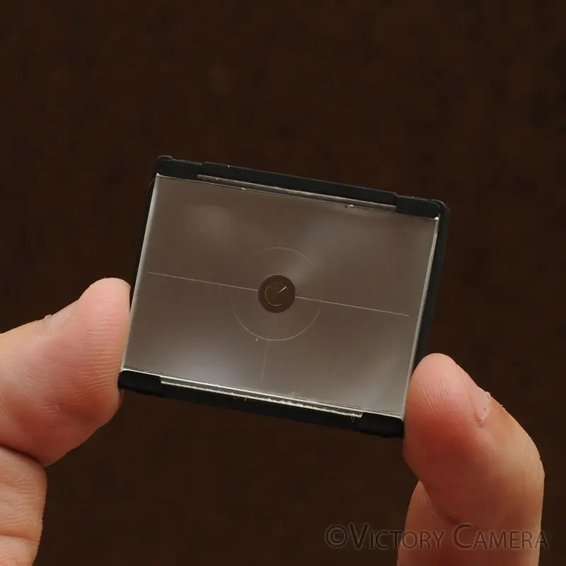 Nikon F / F2 Type P Cross Hairs Diagonal Split Prism Focusing Screen [Good]